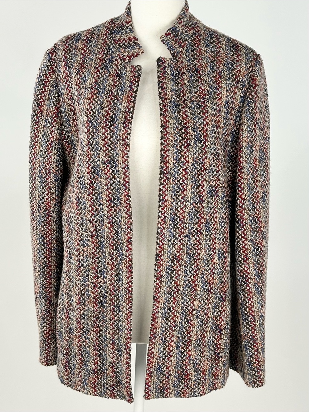 James Kenrob by Dalton Vintage 70s Knit Jacket Sz 14 Union Made USA